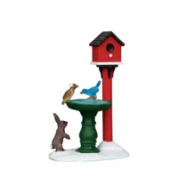 Lemax deer fountain kerstdorp accessoire Vail Village 2011