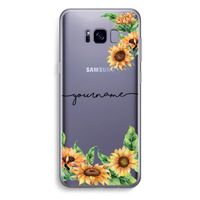 Zonnebloemen: Samsung Galaxy S8 Plus Transparant Hoesje