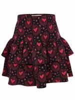 LOOXS Little winter rok meisjes - bruin - ruffle/harten