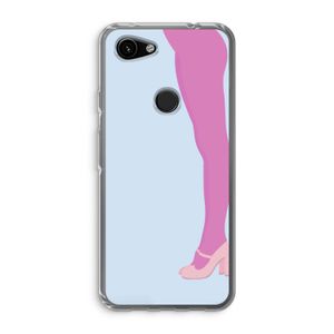 Pink panty: Google Pixel 3a Transparant Hoesje