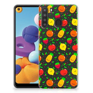 Samsung Galaxy A21 Siliconen Case Fruits