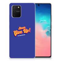 Samsung Galaxy S10 Lite | Siliconen hoesje | met naam Never Give Up
