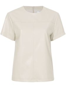 Proenza Schouler White Label t-shirt Tessa en cuir artificiel - Tons neutres