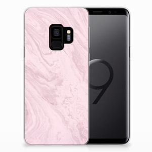 Samsung Galaxy S9 TPU Siliconen Hoesje Marble Pink - Origineel Cadeau Vriendin