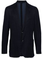 Lardini blazer boutonné à détail de broche - Bleu