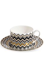 Missoni Home lot de 2 tasses à thé Zig Zag - Blanc - thumbnail