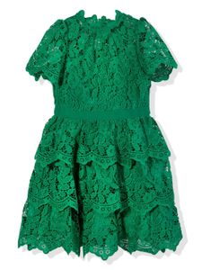 MARLO robe en dentelle - Vert