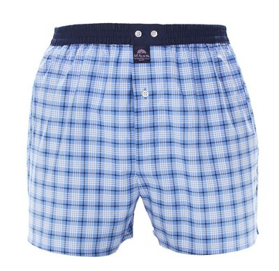 Mc Alson Boxer met binnenbroek blauw ruit