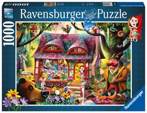 Ravensburger puzzel 1000 stukjes roodkapje en de wolf