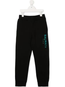 Balmain Kids pantalon de jogging à logo imprimé - Noir