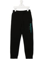 Balmain Kids pantalon de jogging à logo imprimé - Noir - thumbnail