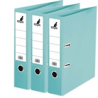 3x Ringband mappen/ordners turquoise 75 mm A4   -