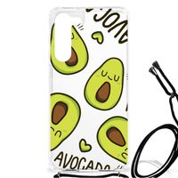 Samsung Galaxy S23 Plus Stevig Bumper Hoesje Avocado Singing - thumbnail