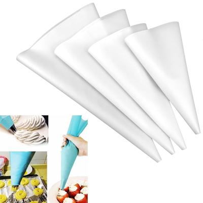 4 stuks siliconen ijsvorming piping Cream gebak tas mondstuk DIY cake versieren tools (EVA tas wit 4 gemengd)