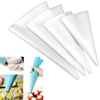 4 stuks siliconen ijsvorming piping Cream gebak tas mondstuk DIY cake versieren tools (EVA tas wit 4 gemengd)