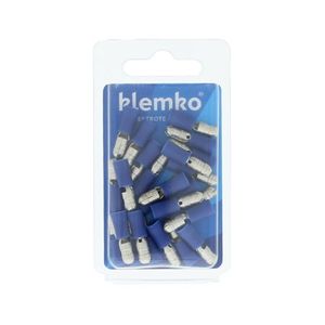 Rondsteker blauw 5mm voor draad 1,5-2,5 geïsoleerd 170440 Klemko hersluitbare verpakking