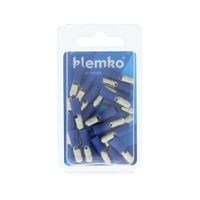 Rondsteker blauw 5mm voor draad 1,5-2,5 geïsoleerd 170440 Klemko hersluitbare verpakking