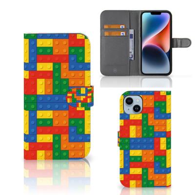 iPhone 15 Plus | Telefoon Hoesje | Blokken | Portemonnee hoesje