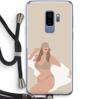 One of a kind: Samsung Galaxy S9 Plus Transparant Hoesje met koord