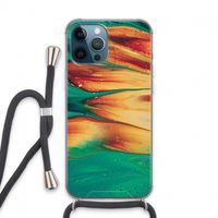 Green Inferno: iPhone 13 Pro Max Transparant Hoesje met koord