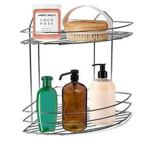 Doucherekje - hoek-model - 2-laags - H30 cm - RVS