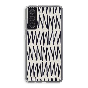 Marrakech Zigzag: Samsung Galaxy S21 FE Transparant Hoesje