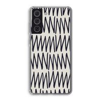 Marrakech Zigzag: Samsung Galaxy S21 FE Transparant Hoesje