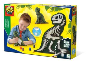 SES Creative Gieten en schilderen - T-Rex met skelet