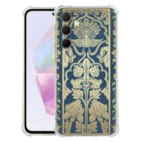 Samsung Galaxy A56 Hoesje - Beige Flowers TPU Antishock Samsung Galaxy A56 Hoesje - Beige Flowers TPU Antishock