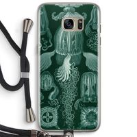 Haeckel Cubomedusae: Samsung Galaxy S7 Edge Transparant Hoesje met koord