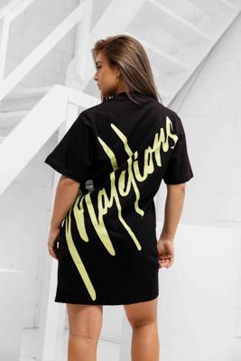 Malelions Firma T-Shirt Dress Dames Zwart - Maat M - Kleur: Zwart | Soccerfanshop