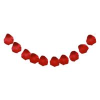 Chaks Rozenblaadjes slinger - rood - 10 bladeren - bruiloft/Valentijn - 180 cm Chaks Rozenblaadjes slinger - rood - 10 bladeren - bruiloft/Valentijn - 180 cm