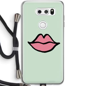 Kusje: LG V30 Transparant Hoesje met koord