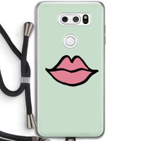 Kusje: LG V30 Transparant Hoesje met koord