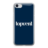 Topvent Navy: iPhone 8 Transparant Hoesje