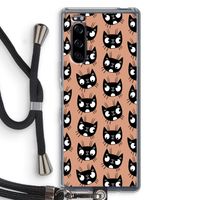 Kat: Sony Xperia 5 Transparant Hoesje met koord