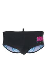 DSQUARED2 short de bain à imprimé Icon - Noir - thumbnail