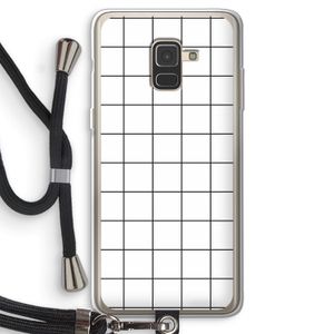 Rooster: Samsung Galaxy A8 (2018) Transparant Hoesje met koord