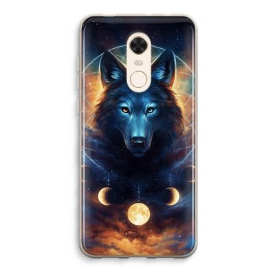 Wolf Dreamcatcher: Xiaomi Redmi 5 Transparant Hoesje