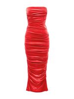 Alex Perry robe-bustier Parkin en velours - Rouge - thumbnail