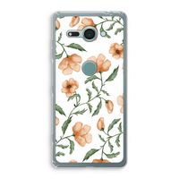 Peachy flowers: Sony Xperia XZ2 Compact Transparant Hoesje Peachy flowers: Sony Xperia XZ2 Compact Transparant Hoesje