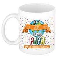 Naam mok papa Bas - wit - de beste - keramiek - 300 ml - Vaderdag/verjaardag Naam mok papa Bas - wit - de beste - keramiek - 300 ml - Vaderdag/verjaardag