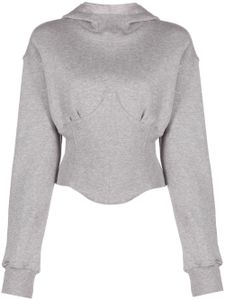 Chiara Ferragni hoodie à design structuré - Gris