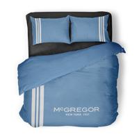 Dekbedovertrek McGregor - Lits-Jumeaux (240x220 cm) - Blauw Katoen - Dessin: Strepen, Tekst - McGregor - Dekbed-Discounter.nl