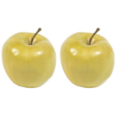 3x stuks kunstfruit appel 7.5 cm