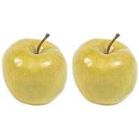 3x stuks kunstfruit appel 7.5 cm