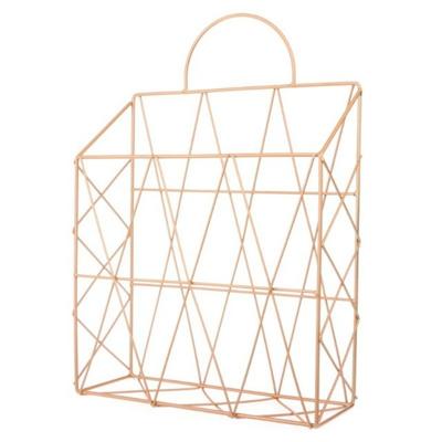 Scandinavische stijl magazine houder bestand boek rack Desktop opknoping plank (goud)