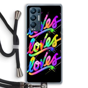Loves: Oppo Find X3 Neo Transparant Hoesje met koord