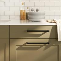 VidaXL Handvatten 5 st 224 mm roestvrij staal zwart