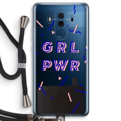 GRL PWR: Huawei Mate 10 Pro Transparant Hoesje met koord